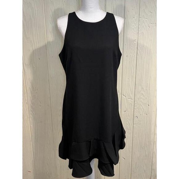 Chelsea28 Dresses & Skirts - Women's Chelsea28 Black Ruffle Hem Dress Size 14